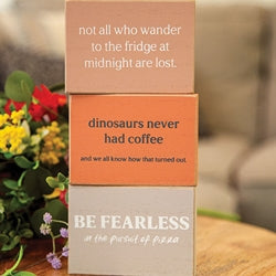 Be Fearless Rectangle Block - 3 Asstd.