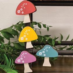 4/Set - Floral Mushroom Magnets