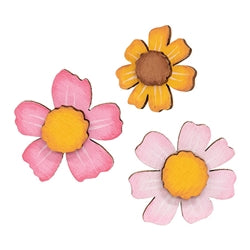 6/Set - Flowers & Bees Wooden Bowl Fillers