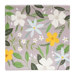 Spring Flower & Vine Square Plate - 2 Asstd.