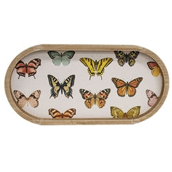 Butterflies Oval Tray