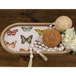 Butterflies Oval Tray