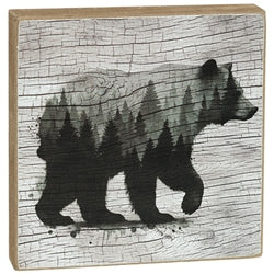 Woodland Forest Animal 4" Square Block - 3 Asstd.