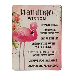 Flamingo Wisdom Rectangle Magnet 3 Asstd.