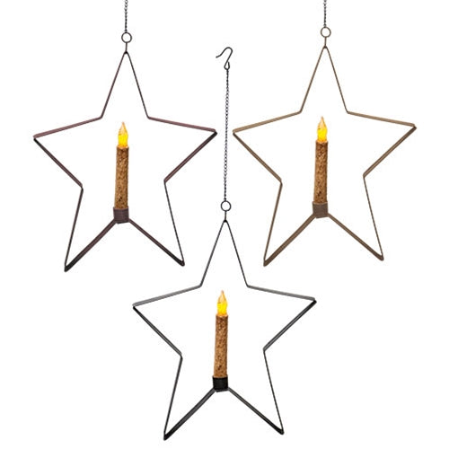 Large Whimsical Hanging Star 3 Asst