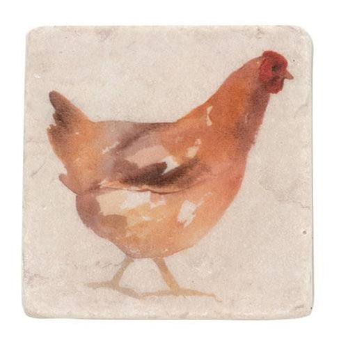 4/Set Rooster Resin Coasters