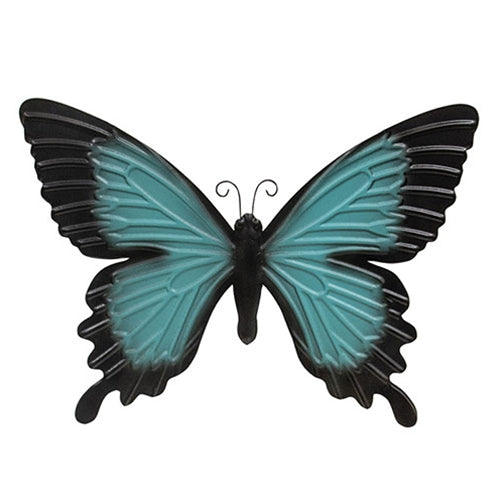 Blue Butterfly Metal Wall Decor