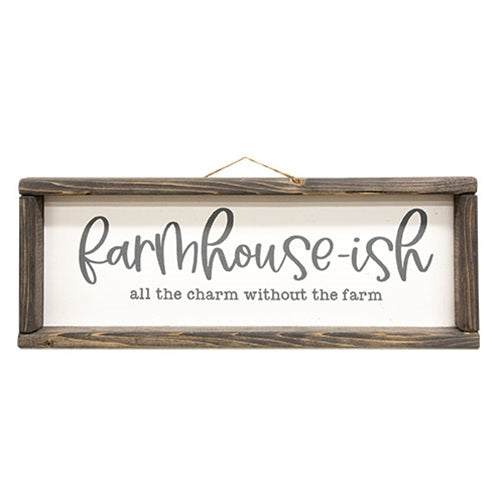 Farmhouse-ish Framed Sign 12x18