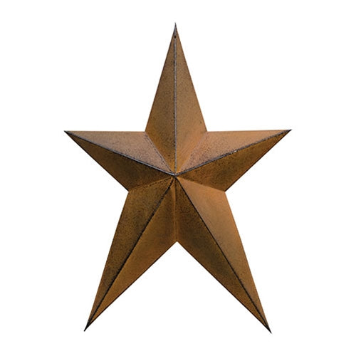 *Rust & Black Finish Whimsical Star 18"