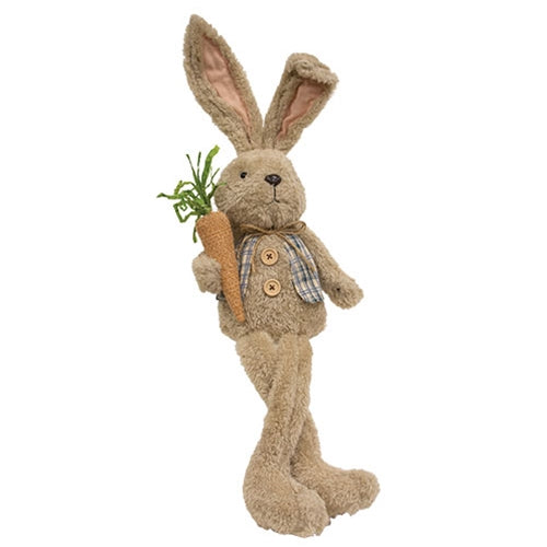 Dangle Legs Tan Boy Bunny Doll - 25"H