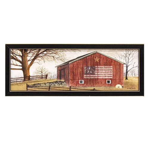 76 Star Barn Framed Print 18x6