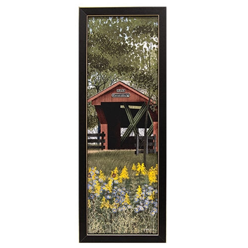 Pottersburg Bridge Framed Print 6x18