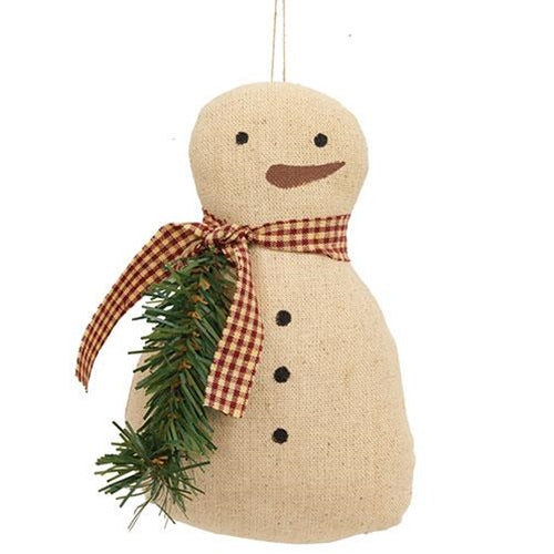 Small Primitive Snowman Doll