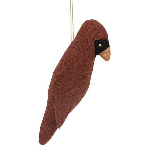 Stuffed Primitive Cardinal Ornament