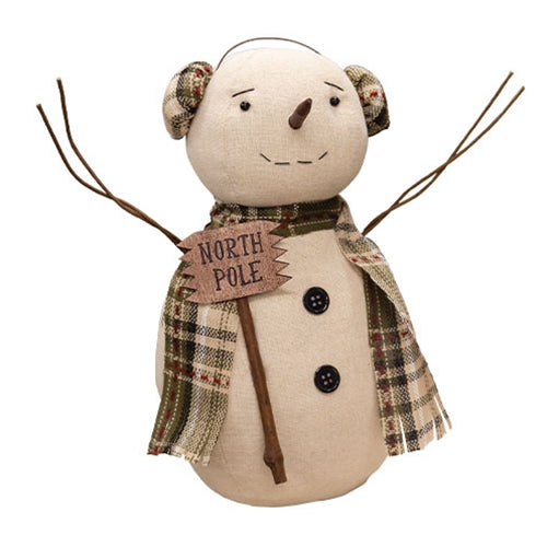 North Pole Snowman Doll