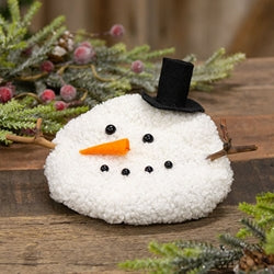 White Melting Top Hat Snowman Head