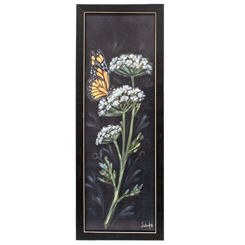 Monarch Butterfly Framed Print - 6" x 18"