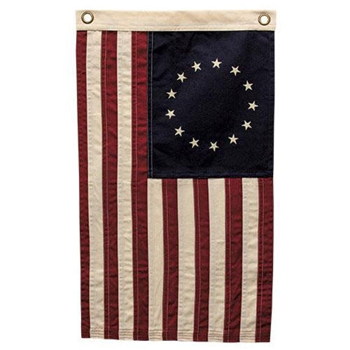Natural Betsy Ross Flag 17"x28"