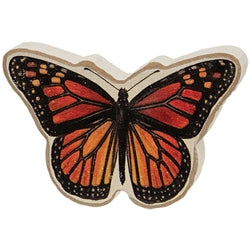 Watercolor Chunky Wood Butterfly Sitter - 3 Asstd.