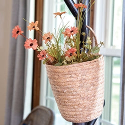 Woven Seagrass Wall Planter Basket