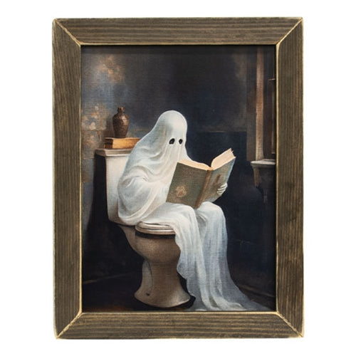 Ghost Bathroom Stories Framed Print 12x16