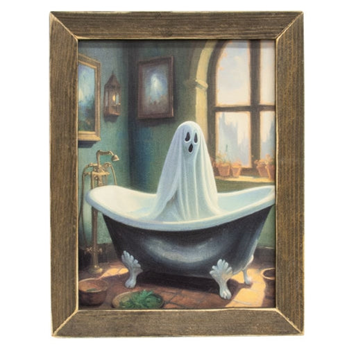 Bath Time Ghost Framed Print 12x16