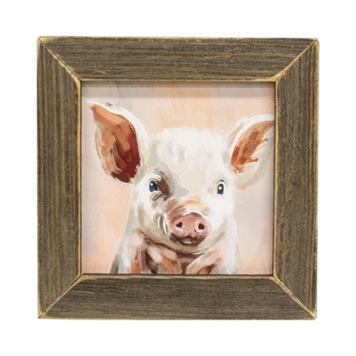 Piper the Piggy Framed Print 8x8