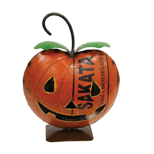 Vintage Metal Jack O Lantern Luminary