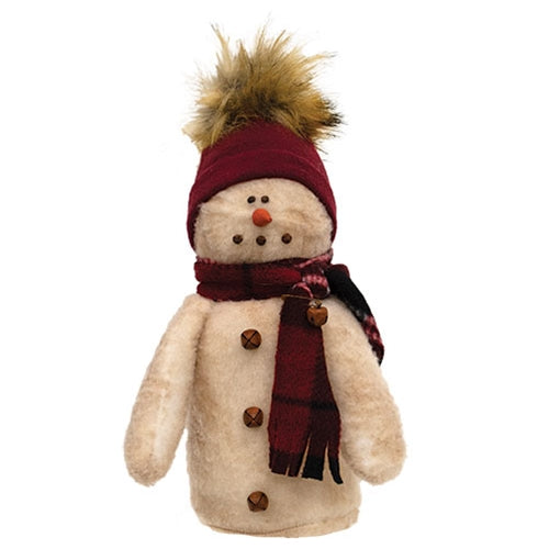 Stuffed Baby Snowman w/Furry Hat