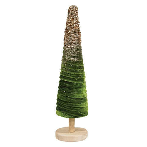 Sparkle Velvet Christmas Tree 16"H