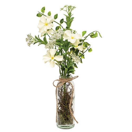 Heavenly Blossoms Pick in Glass Vase