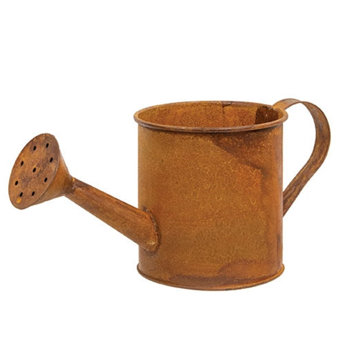 Rusty Tin Watering Can 4" x 9.5"