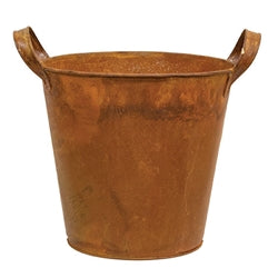 3/Set Rusty Tin Pails w/Handles