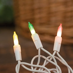 Pastel Mini Lights on White Cord 35 Ct.