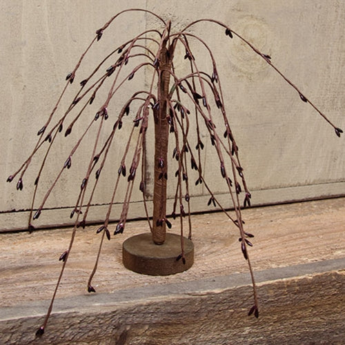 *7" Burgundy Willow Tree