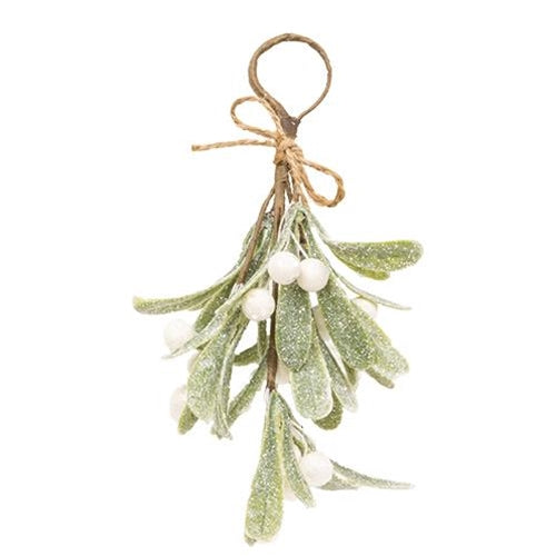 Glittered Mistletoe Ornament