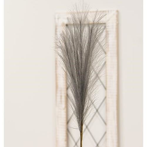 Pampas Grass Pick 28" Gray