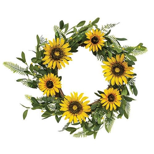 Black-Eyed Susan Pip & Spring Greens Twig Wreath