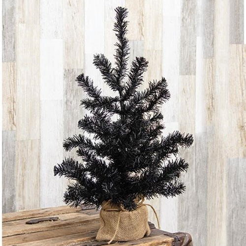 Black Tree w/Burlap Base 2ft