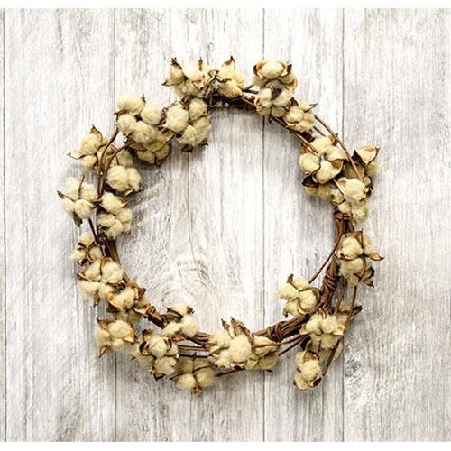 Teastain Cotton Wreath 16"