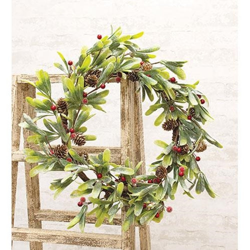 Merry Mistletoe Wreath 20"