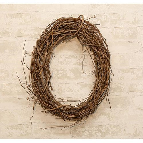 Oval Grapevine Wreath - 21"