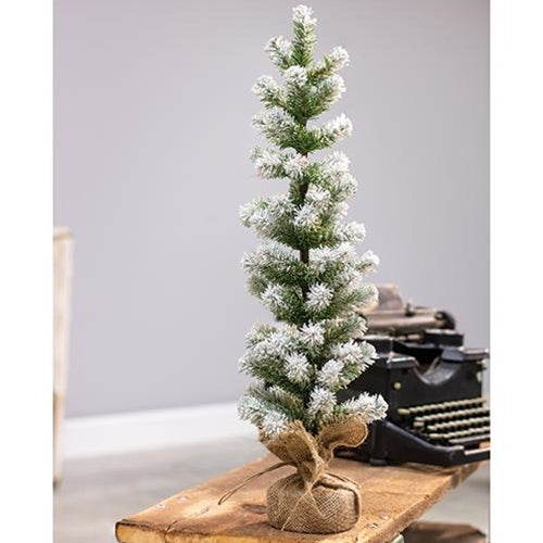 Snow Tipped Pine Tree 24"