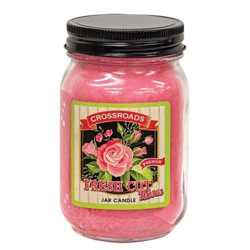 Fresh Cut Roses Pint Jar Candle