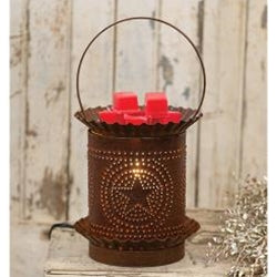 Vintage Farmhouse Large Punched Star Electric Wax Potpourri Warmer