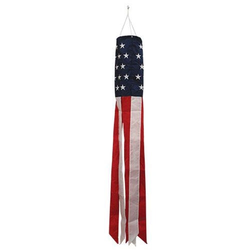 Embroidered Nylon Americana Windsock