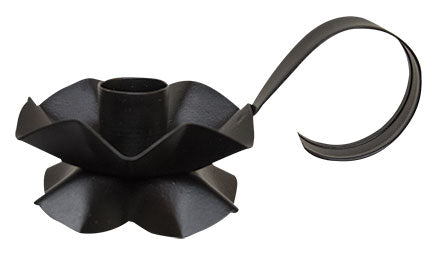 Black Flower Taper Holder