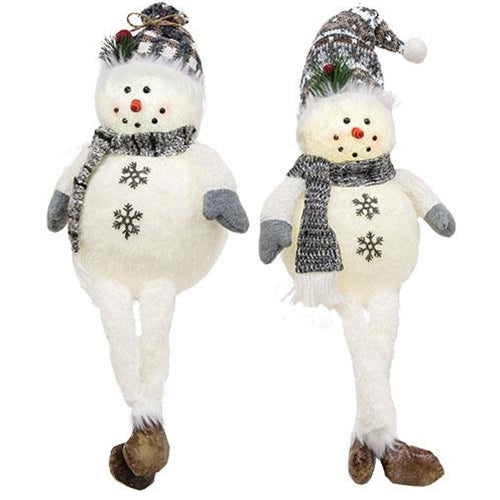 Light Up Dangle Leg Snowman 2 Asstd. – Primitive Renditions