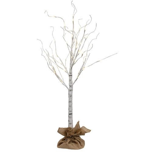 Electric Birch Tree w/88 Lights 6ft