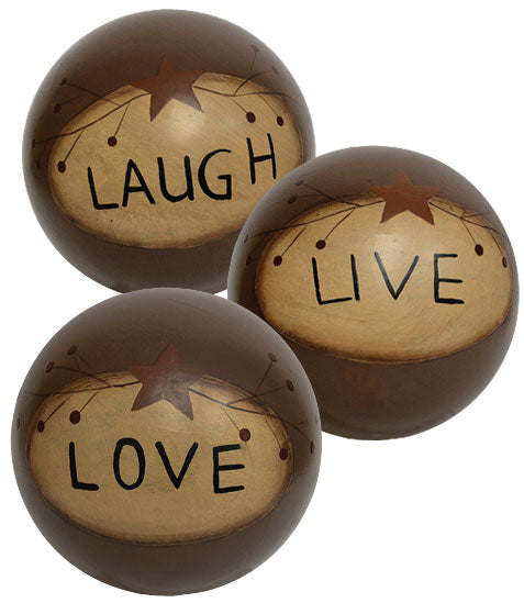 Live Laugh Love Ball - Assorted